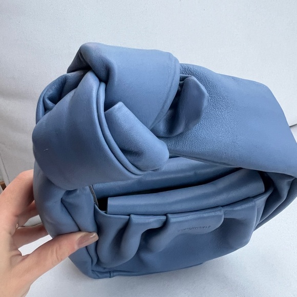 Songmont blue leather bag NWOT - Picture 2 of 3